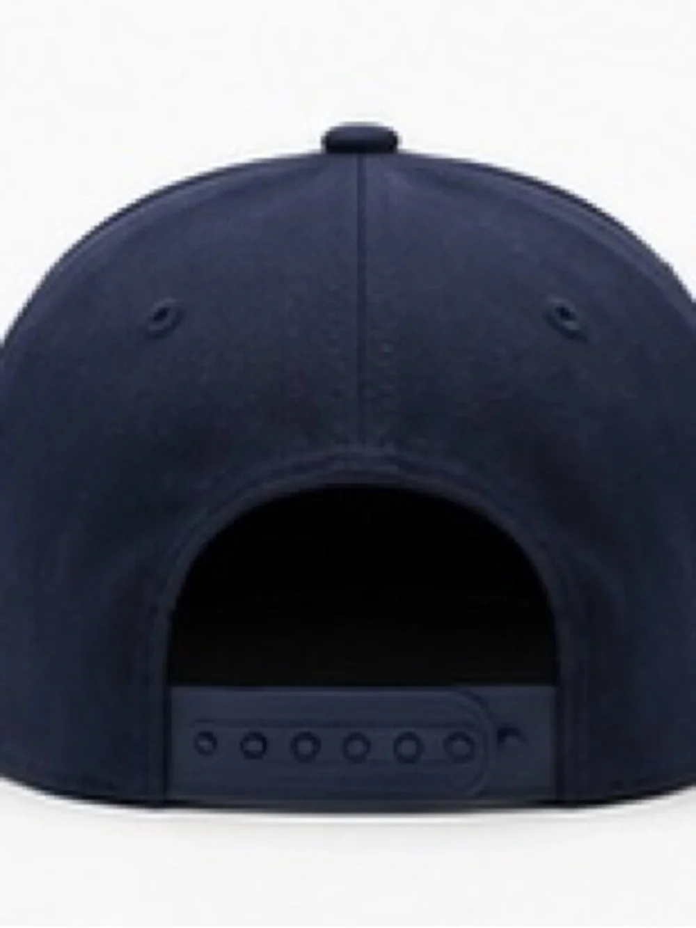 Navy Blue Blank Snapback Hat Flat Bill High Crown 6 Panel Adjustable Cap